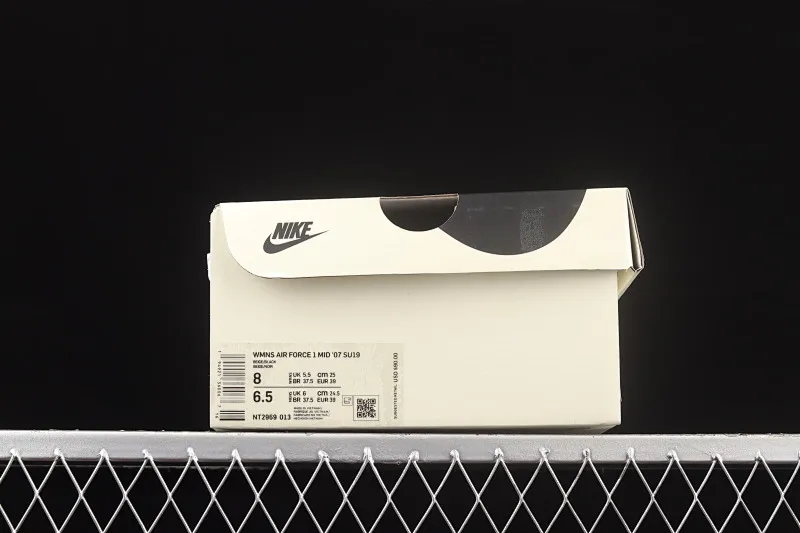 All categories Nk Air Force 1 Air Force series Nk Air Force 1 Mid Air Force mid-top Nk Air Force 1'07 Mid "Mi Black and White" Brooklyn Nets city limited Air Force One mid-top casual sneakers NT2969-013